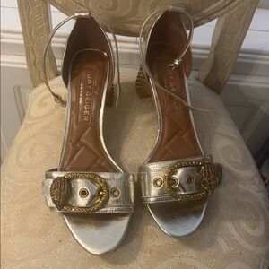 Kurt Geiger Silver and Gold Heels